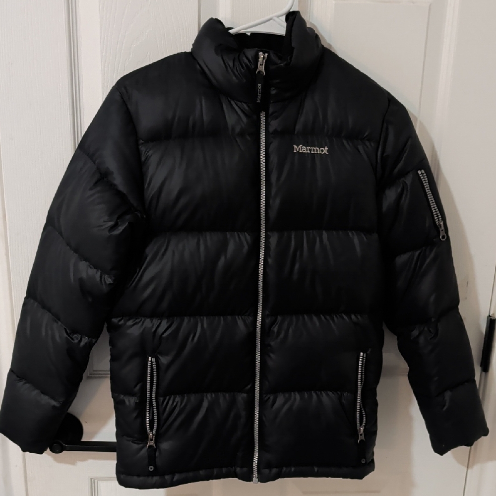 Marmot Kids Puffer Jacket in Black